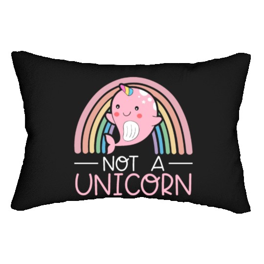 Not A Unicorn Of The Sea Animal Narwhale Narwhal Lumbar Pillows