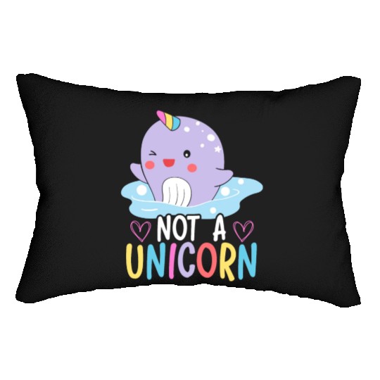 Not A Unicorn Of The Sea Animal Narwhale Narwhal Lumbar Pillows