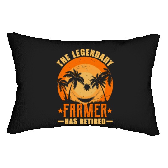The Legendary Farmer Has Retired Retirement Gift Lumbar Pillows