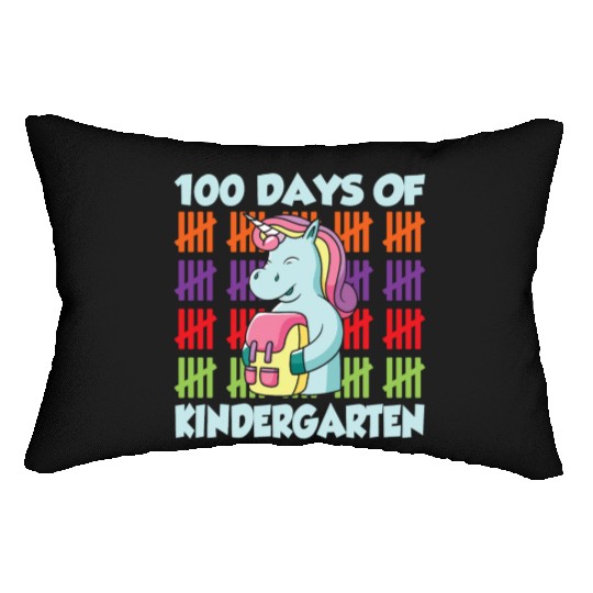 100 Days Of Kindergarten Team Cute Sweet Sayings Lumbar Pillows