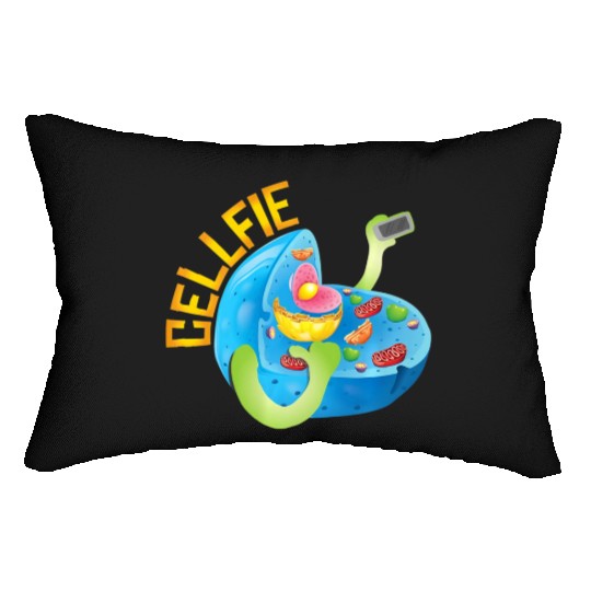 Science Teacher Cellfie funny biology nature Lumbar Pillows