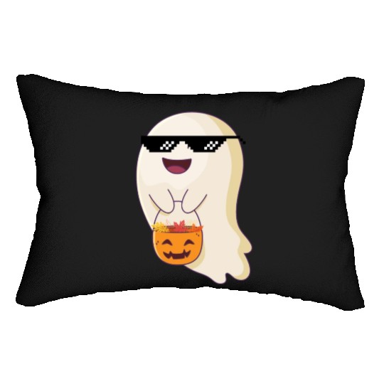 trick or treat thug life Lumbar Pillows
