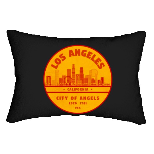 Los Angeles Skyline Lumbar Pillows