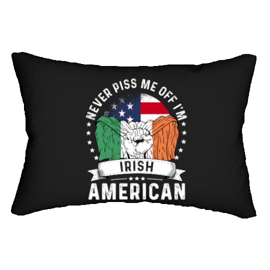 Ireland American Country Heritage Flags Lumbar Pillows
