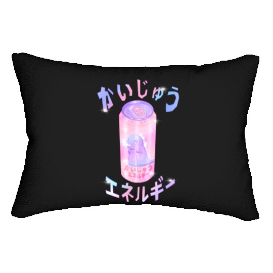 Kaiju Energy Drink | Funny Monster Japanese Art Lumbar Pillows