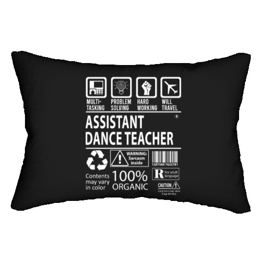 Assistant Dance Teacher Lumbar Pillows - Multitasking Job