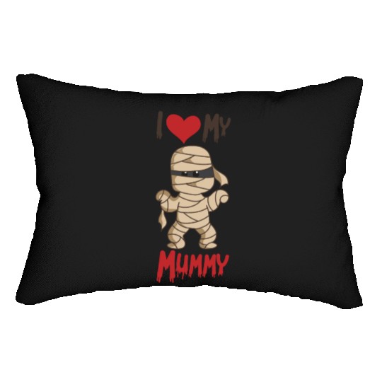 Halloween Kids I Love My Mummy Lumbar Pillows