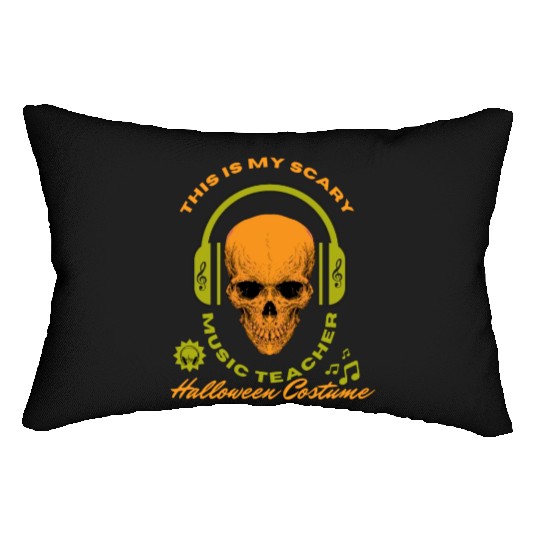 This Is My Scary Music Teacher Halloween Costume Lumbar Pillows