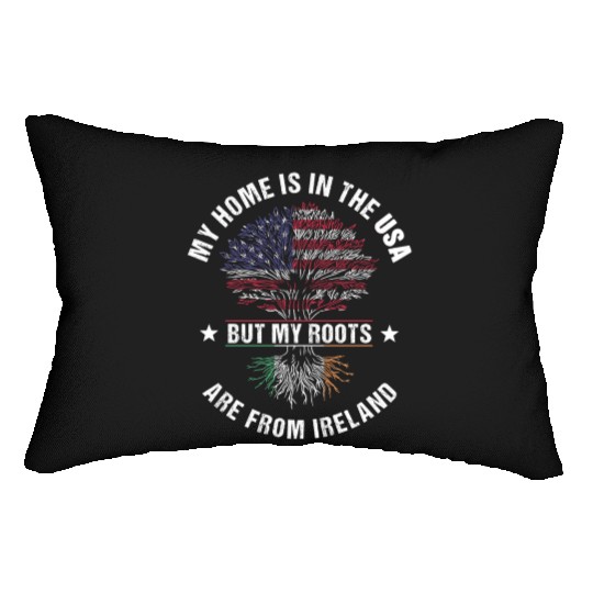 Ireland American Country Heritage Flags Lumbar Pillows