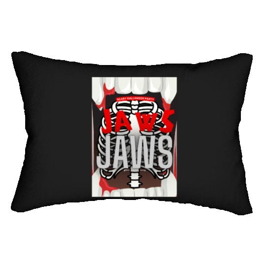 Jaws Halloween Lumbar Pillows