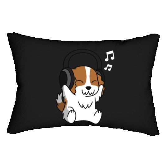 Music Lover Cavalier King Charles Spaniel Lumbar Pillows