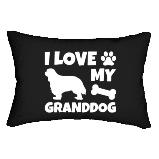 I Love My Granddog Cavalier King Charles Spaniel Lumbar Pillows