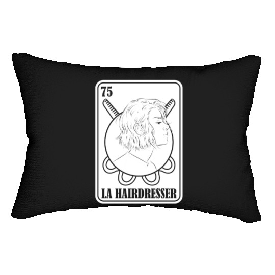 Hairdresser Hairstylist Card Lumbar Pillows