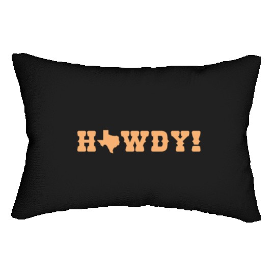 Howdy Texas US State of USA America Lumbar Pillows