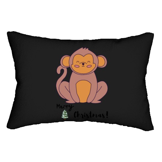 MERY CHRISTMAS Lumbar Pillows Funny Short Graphic Tops