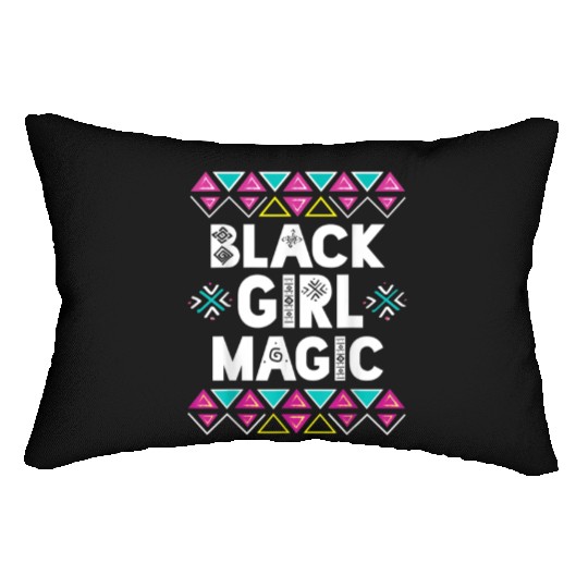 Black Girl Magic Melanin Pride Lumbar Pillows
