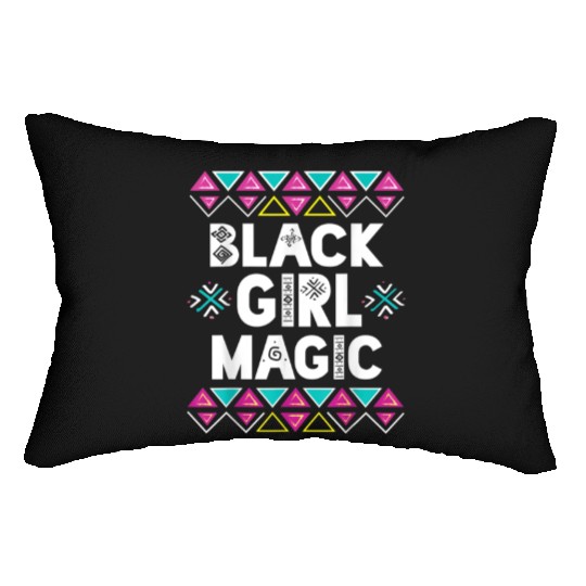 Black Girl Magic Melanin Pride Lumbar Pillows