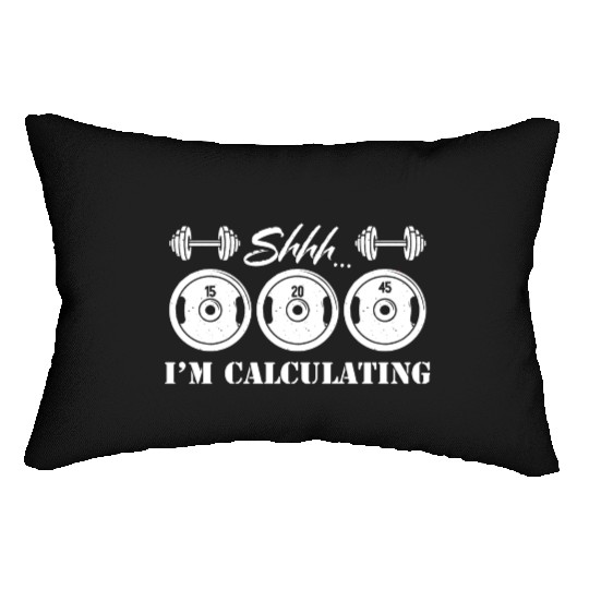 Gym Workout Humor Weightlifting Lumbar Pillows