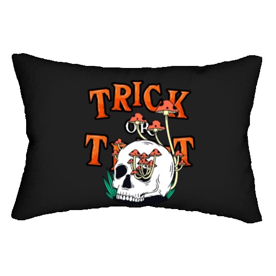Trick or Treat People With Kindness Skeleton Hallo Lumbar Pillows