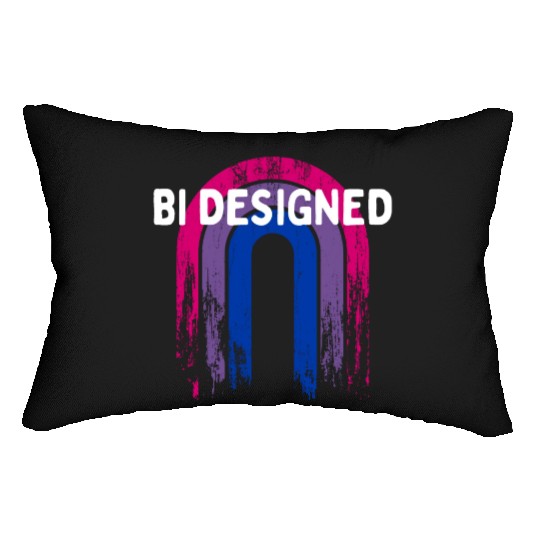 Bi Designed Bisexual Pride Month Bi Pride LGBT Lumbar Pillows