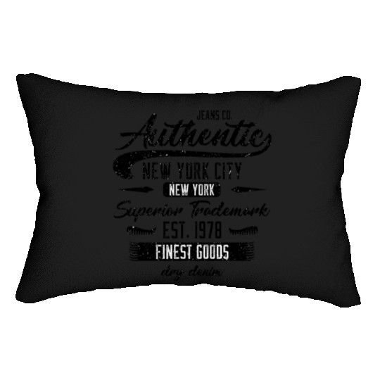 New York City Born In 1978 Vintage Birthday Lumbar Pillows