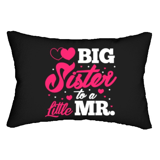 Big Sister To A Little Mr. Lumbar Pillows