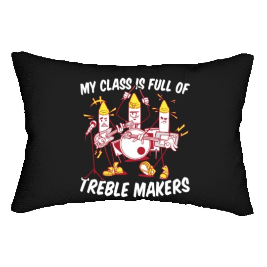 Music Teacher Band Lumbar Pillows
