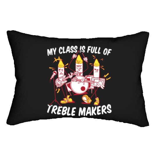 Music Teacher Band Lumbar Pillows