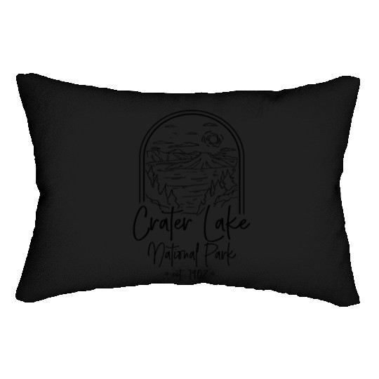Crater Lake National Park Est. 1902 Crater Lakecas Lumbar Pillows