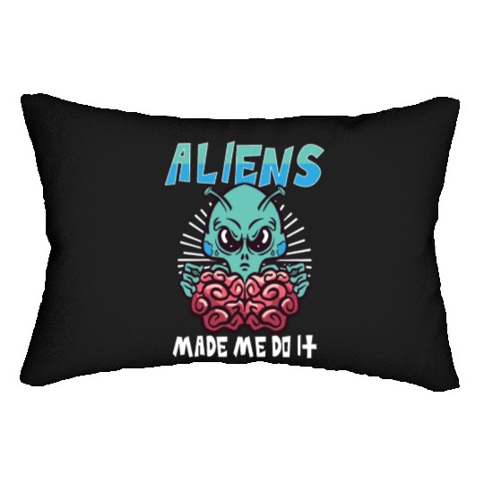 Alien Extraterrestrial Area 51 UFO Space Geek Gift Lumbar Pillows