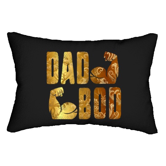 Dad Bod Muscle Building Gym Father's Day Gift for Lumbar Pillows