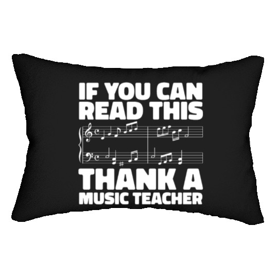 Music Teacher Notes Lumbar Pillows