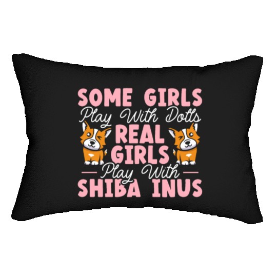 Shiba Inu Japanese Dog Lover Puppy Paw Love Lumbar Pillows