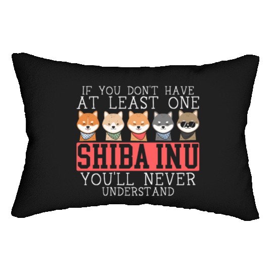 Shiba Inu Japanese Dog Lover Puppy Paw Love Lumbar Pillows