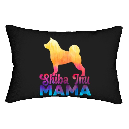 Shiba Inu Mama Japanese Dog Lover Puppy Paw Love Lumbar Pillows