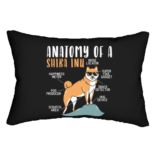 Shiba Inu Japanese Dog Lover Puppy Paw Love Lumbar Pillows