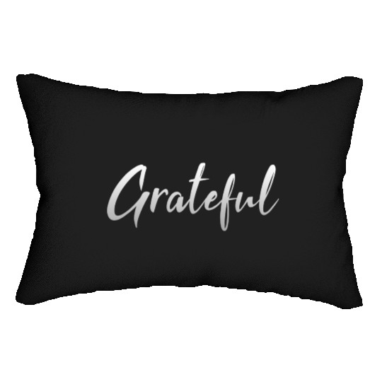 Grateful - Silver FINAL 1 Lumbar Pillows