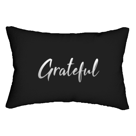 Grateful - Silver FINAL 1 Lumbar Pillows
