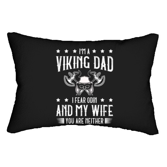 Viking Dad Pagan Scandinavian Berserker Norsemen Lumbar Pillows