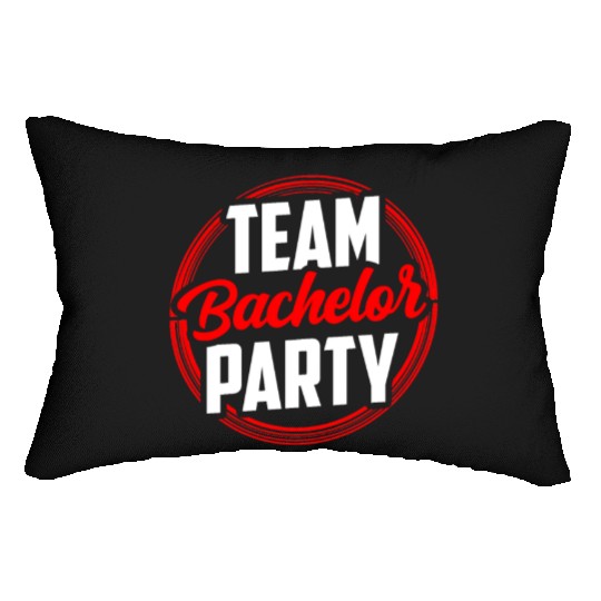 Team Bachelor Party Bride Groom Lumbar Pillows