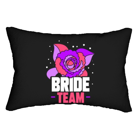 Bride Team Wedding Bachelorette Party Cute Lumbar Pillows