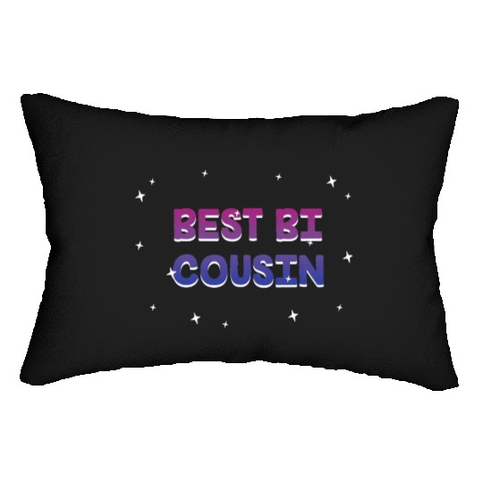 Best Bi Cousin Bisexual LGBTQ Bi Pride LGBT Family Lumbar Pillows