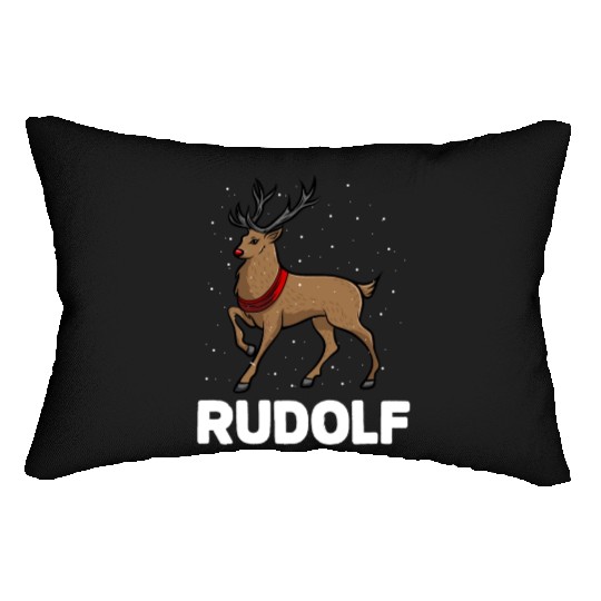 Christmas Santa's Reindeer Lazy Costume Rudolph Lumbar Pillows