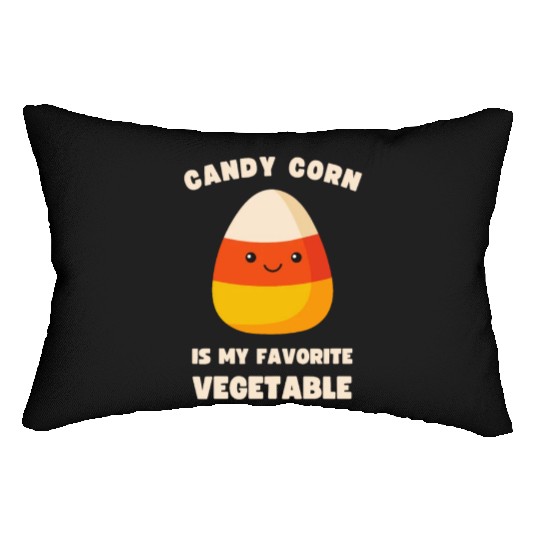LAZY COSTUME CANDY CORN IS MY FAVORITE VEGETABLE Lumbar Pillows