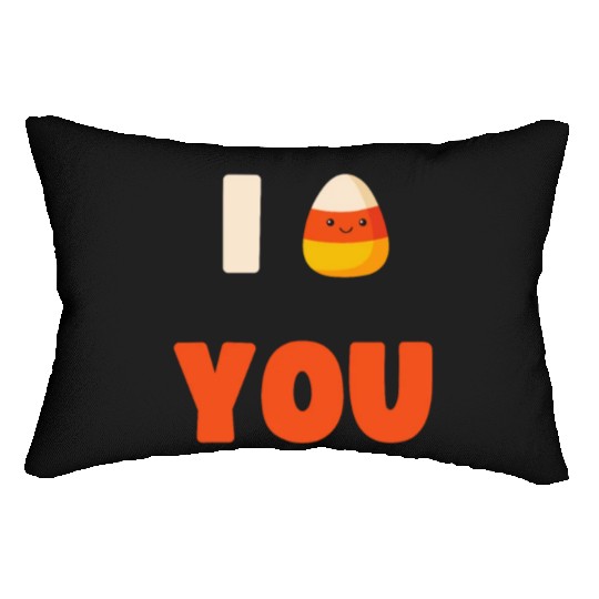 CUTE HALLOWEEN LAZY COSTUME I CANDY CORN YOU Lumbar Pillows