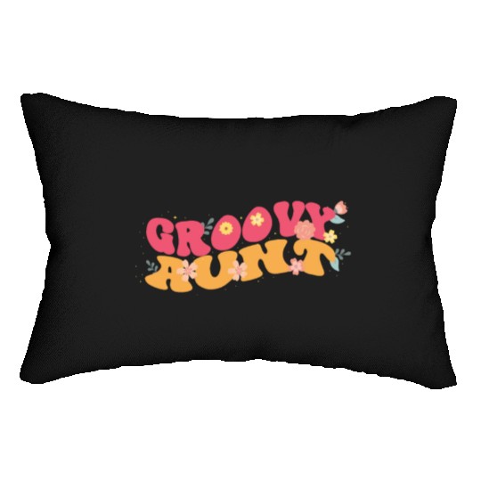 Groovy Aunt Garden Plant Flowers Floral Decor Lumbar Pillows