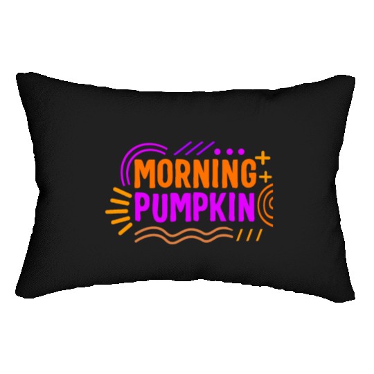 Halloween Theme Morning Pumpkin Coffee Lover Mug Lumbar Pillows