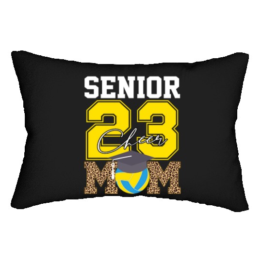 Cheer Mom Senior Class Of 2023 Volleyball Fan Gift Lumbar Pillows