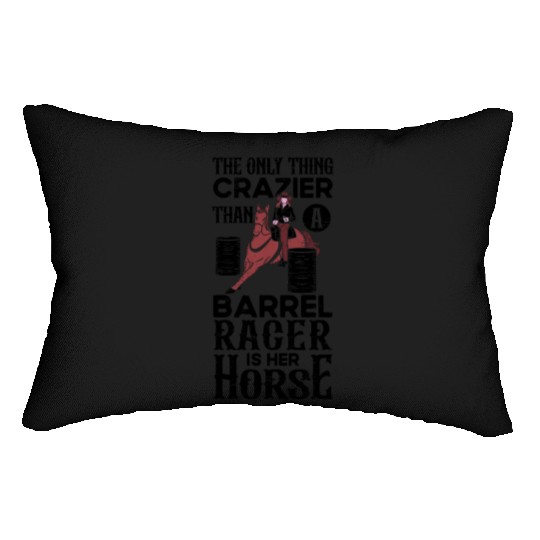 Barrel Racing Rodeo Equestrian Horse Barrel Racer Lumbar Pillows