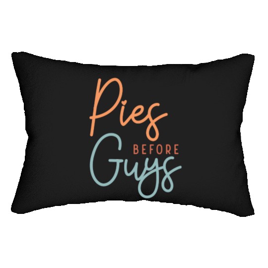 Thanksgiving Pies before Guys Lumbar Pillows